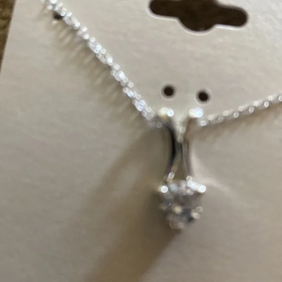 Sterling silver Diamond necklace - Picture 2 of 2